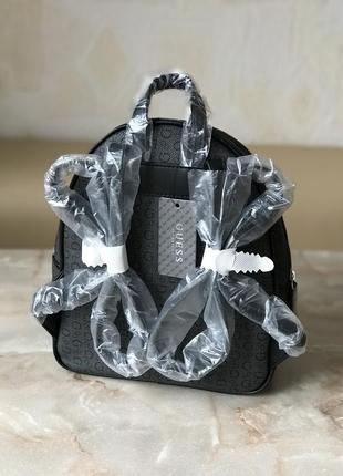 Жіночий рюкзак guess оригінал ellison backpack гесс сірий в лого4 фото