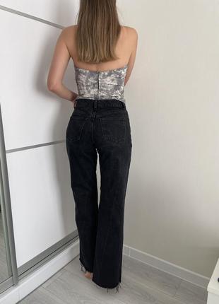 Джинсы с высокой талией zara (м)