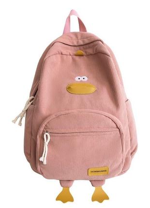 Рюкзак для девочки детский школьный портфель розовый