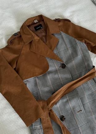 Тренч плащ довгий пальто