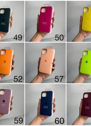 Чехол на iphone 14  full silicone case открытая камера, закрытый низ6 фото