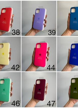 Чехол на iphone 14  full silicone case открытая камера, закрытый низ5 фото