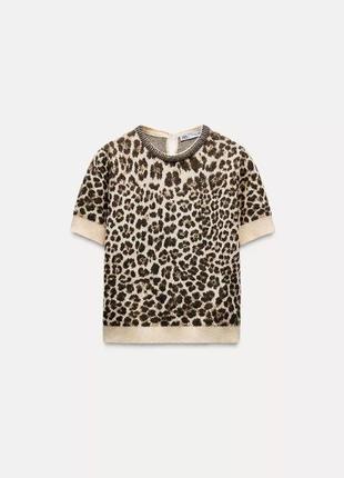 Топ жіночий лео з стразами zara new