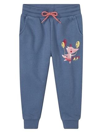 Спортивные штаны с начесом на девочку lupilu