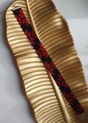 Невероятный гердан на шею, ггердан из бисера, украшение ручной работы, чокер из бисера ♥️