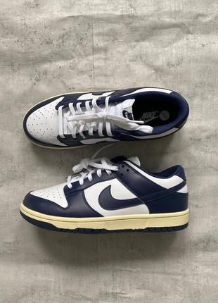 Кросівки nike dunk low vintage navy lifestyle