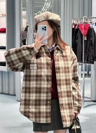 Рубашка в стиле miu miu4 фото