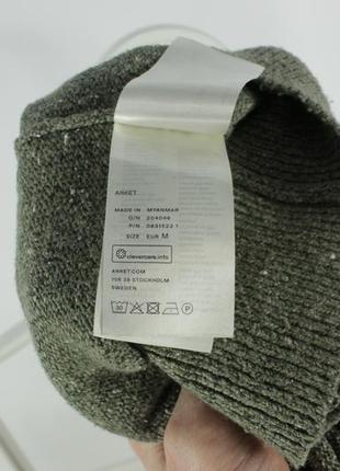 Стильний светр джемпер кофта arket knitted cotton/silk sweater jumper8 фото