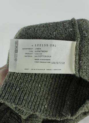 Стильний светр джемпер кофта arket knitted cotton/silk sweater jumper7 фото