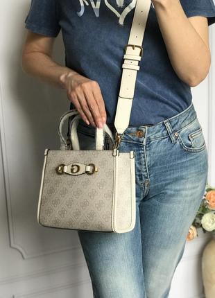 Сумка жіноча TOTE guess оригінал izzy 2 compartment mini tote гесс6 фото