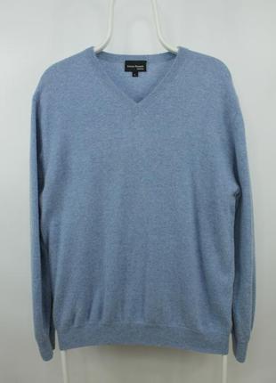 Шикарный кашемировый свитер enrico rosselli cashmere v-neck sweater pullover
