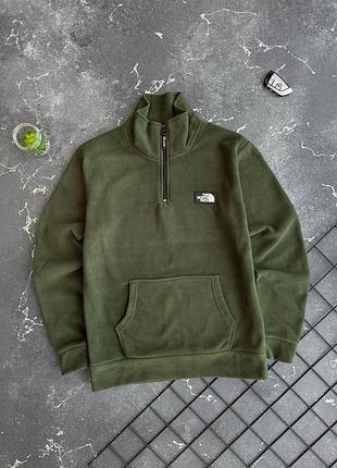 Чоловіча флісова а кофта фліска хакі кольору the north face