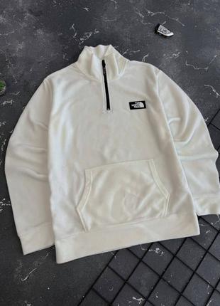Мужская флисовая кофта флиска белая the north face