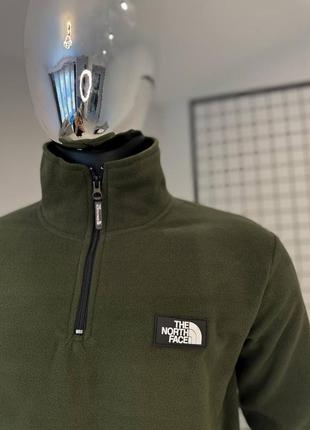 Чоловіча хакі флісова кофта фліска the north face 4