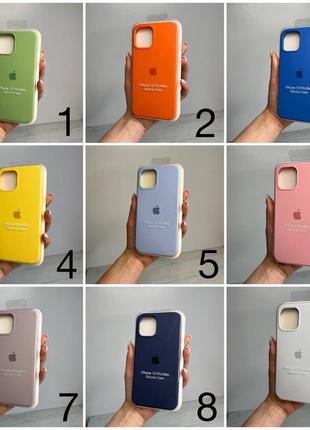 Чехол на iphone 12 pro max  full silicone case открытая камера, закрытый низ