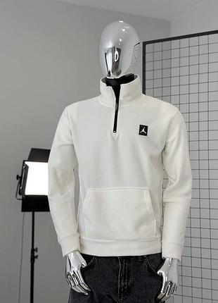 Чоловіча флісова кофта фліска біла jordan 3