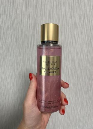 Парфюмированный спрей для тела victoria’s secret pure seduction shimmer