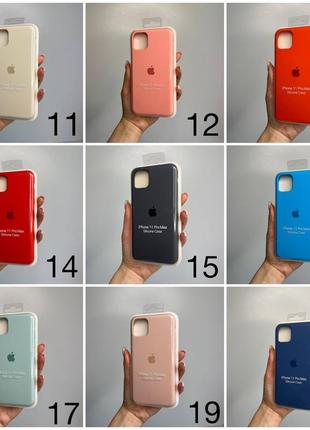 Чехол на iphone 11 pro max  full silicone case открытая камера, закрытый низ2 фото