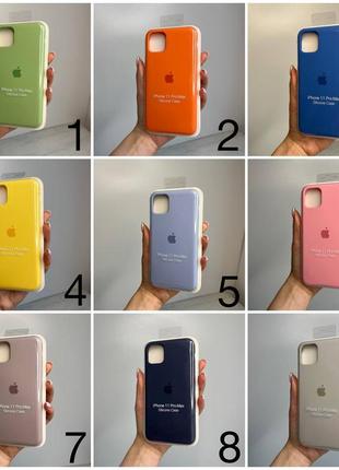 Чехол на iphone 11 pro max  full silicone case открытая камера, закрытый низ1 фото