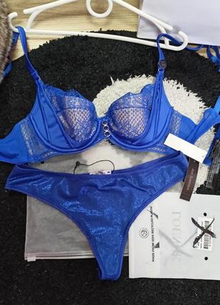 Атласный ann summers 70b/xs balcony colbat lace cup💙💜