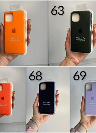 Чехол на iphone 11 pro  full silicone case открытая камера, закрытый низ7 фото