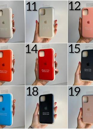 Чехол на iphone 11 pro  full silicone case открытая камера, закрытый низ2 фото