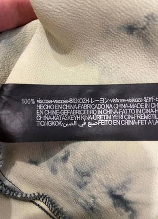 Вискозная футболка туника zara с узором asos h&m8 фото