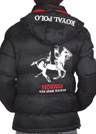 Зимова куртка geographical norway з капюшоном зима зимняя