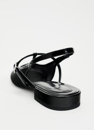 Стильні сітчасті туфлі без задників у стилі мері джейн zara зара4 фото