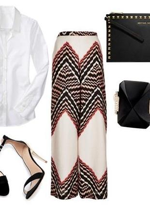 Легкие брюки topshop палаццо трубы