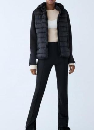 Брюки штаны леггинсы лосины с разрезами zara 28