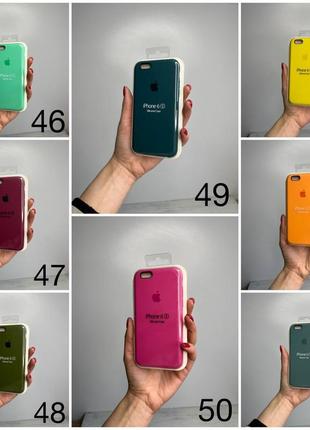 Чехол на iphone 6 6s  full silicone case открытая камера, закрытый низ4 фото