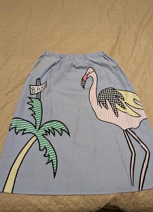 Юбка из фламинго