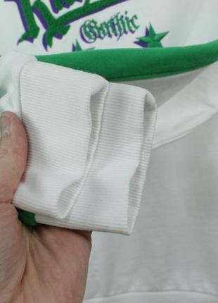 Оригинальный качественный свитшот кофта johnmond gothic white/green sweatshirt5 фото