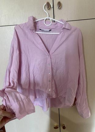 Сорочка блуза органічна на ґудзиках органічна льон льняна zara оригінал нова колекція 🔥🔥🔥