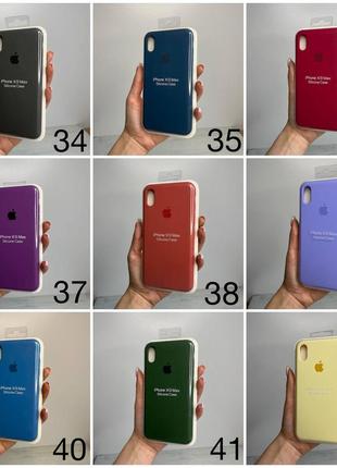 Чехол на iphone xs max  full silicone case открытая камера, закрытый низ5 фото