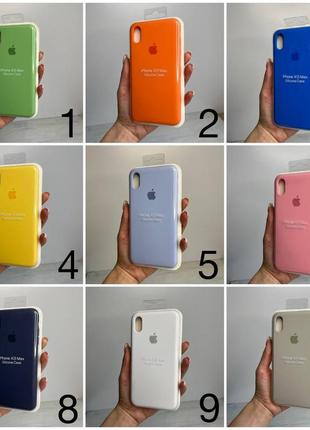 Чехол на iphone xs max  full silicone case открытая камера, закрытый низ1 фото