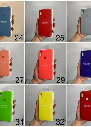 Чехол на iphone xs max  full silicone case открытая камера, закрытый низ3 фото