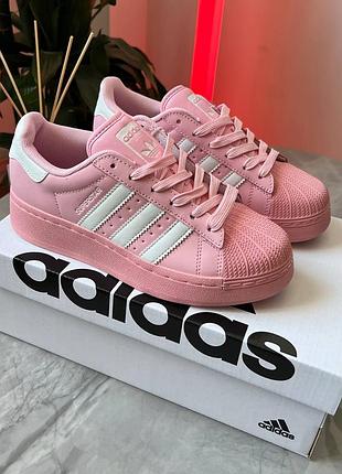 Adidas superstar platform pink женские кроссовки адидас суперстар кожаные