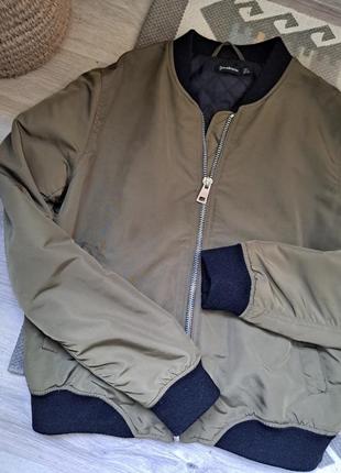 Бомбер куртка хаки ветровка4 фото