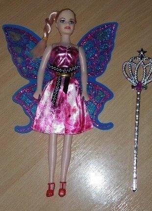 Лялька фея з крильцями та чарівною паличкою.уважно  читайте  умови  пересилки!!!