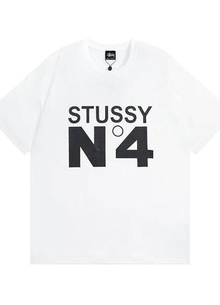 Футболка stussy #4 / футболка стуси стусси стусі біла зелена белая зелёная