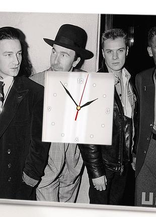 Тематичний годинник "фото u2. боно" подарунок для фанатів, музикантів і любителів рок музики, прикра