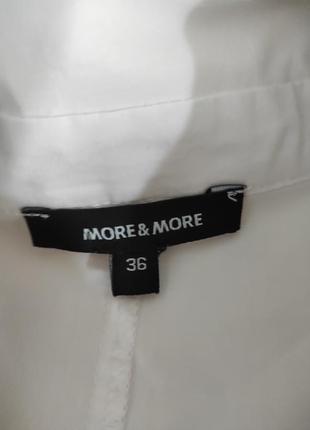 Біла сорочка белая рубашка more&more6 фото