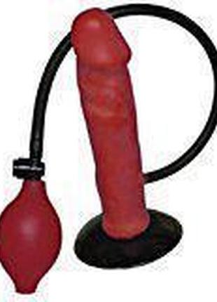 Вибратор с грушой красный шар