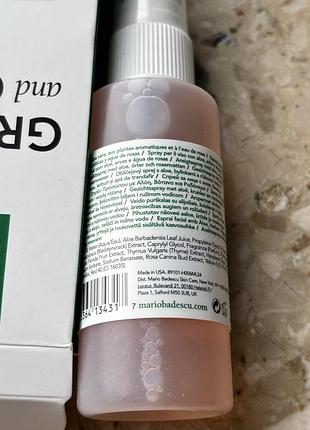 Mario badescu спрей тоник с алое, травами и розовой водой - facial spray with aloe, herb