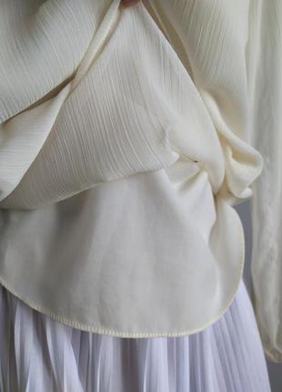 Блуза із шифону двошарова з вишивкою.*7 фото