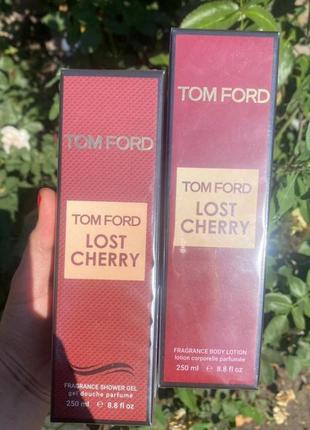 Набор парфюмированный гель для душа и лосьон для тела tom ford lost cherry