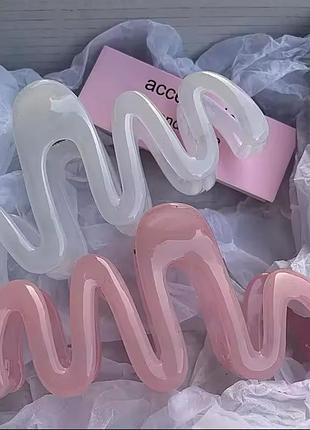 Прозрачный крабик для волос