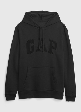 Оригинальный мужской худи на флисе gap logo fleece hoodie moonless night 510981801